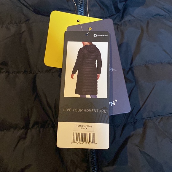 Women’s Eddie Bauer Hooded Down Duffle Coat Black - Picture 3 of 8